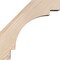 Ekena Millwork 3 1/2"W x 10"D x 10"H Merced Smooth Knee Brace, Douglas Fir BRC04X10X10MRC00SDF - alternate 3